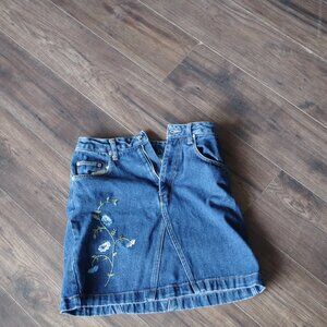 Cute Girls Mini Jean Skirt By 725 Originals